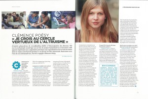 Clémence Poésy W4 Positive Book spread