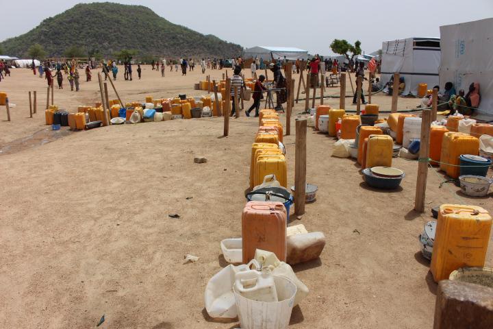 Scarcity of water at the Minawao refugee camp, Cameroon