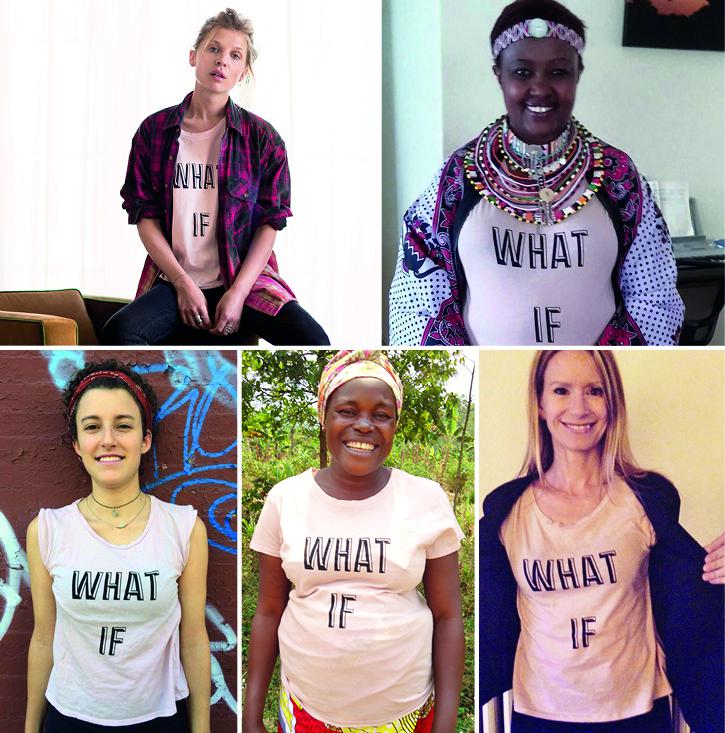 W4 #WhatIf T-Shirt Patchwork Empowering Women