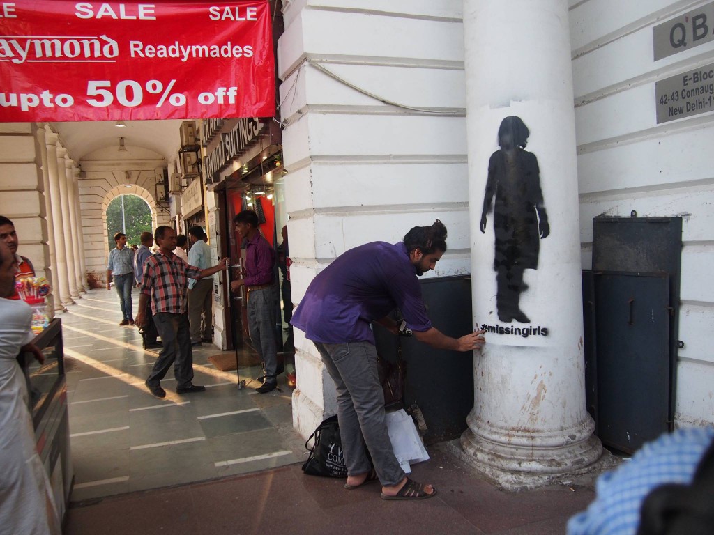 Missing Public Art Project Delhi Stencils - Prostitution in India