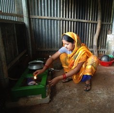 Cooking with biogas in rural Bangladesh