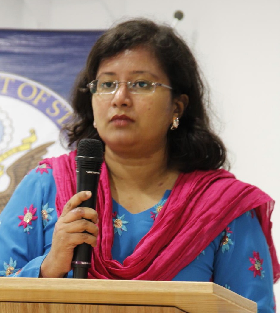 Tithe Farhana, Communications Coordinator for Plan Bangladesh and Co-Manager of Bangladeshi Women's Voice