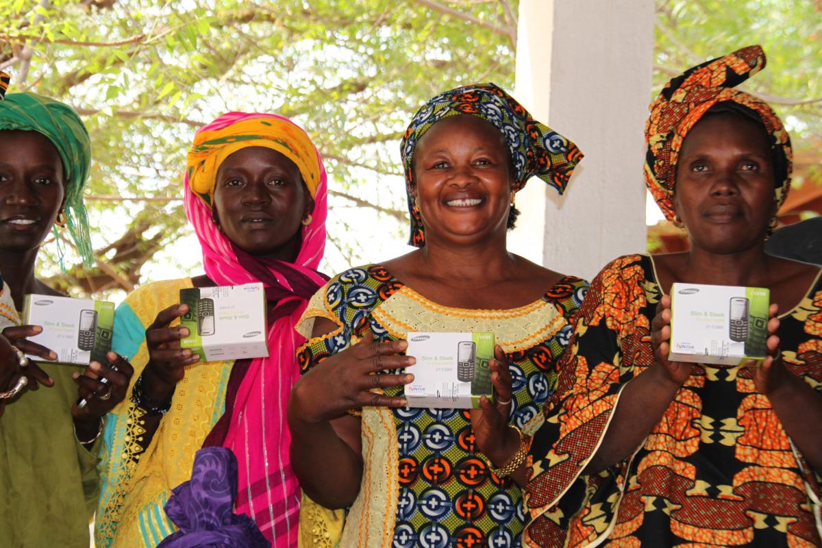 Women with mobile phones for maternal health in rural areas