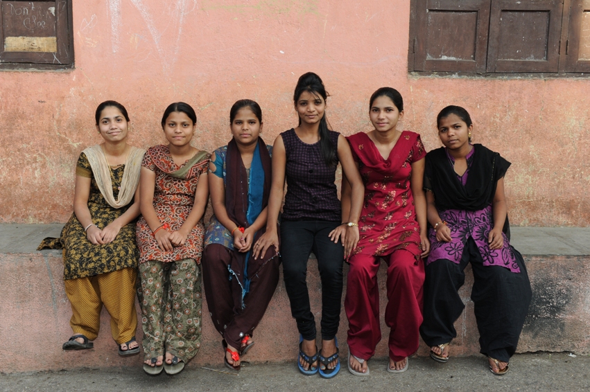 Girls from the communities who support Equal Community Foundation's programs