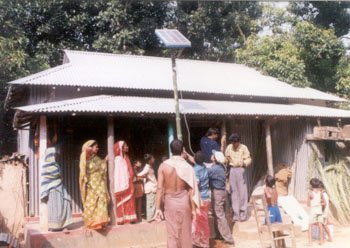 Un système de maison solaire eu Bangladesh