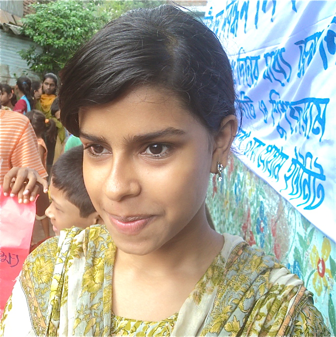 Girl at risk of child marriage in Bangladesh